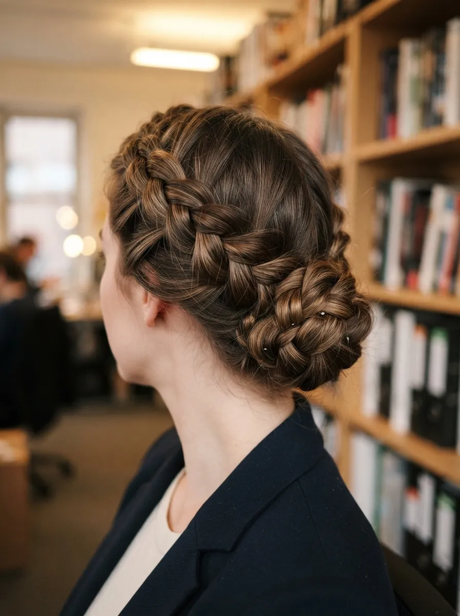Braided Crown Bun
