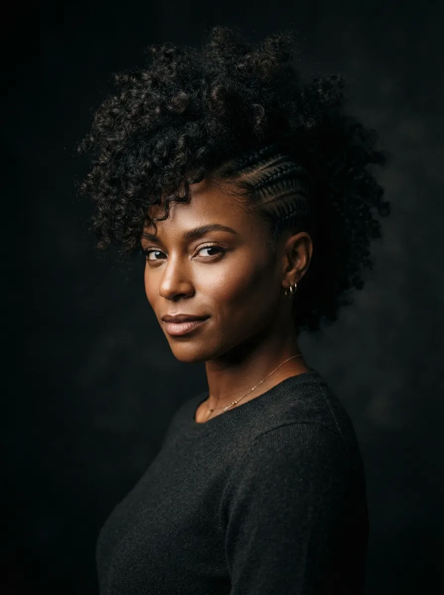 Curly Mohawk Braid