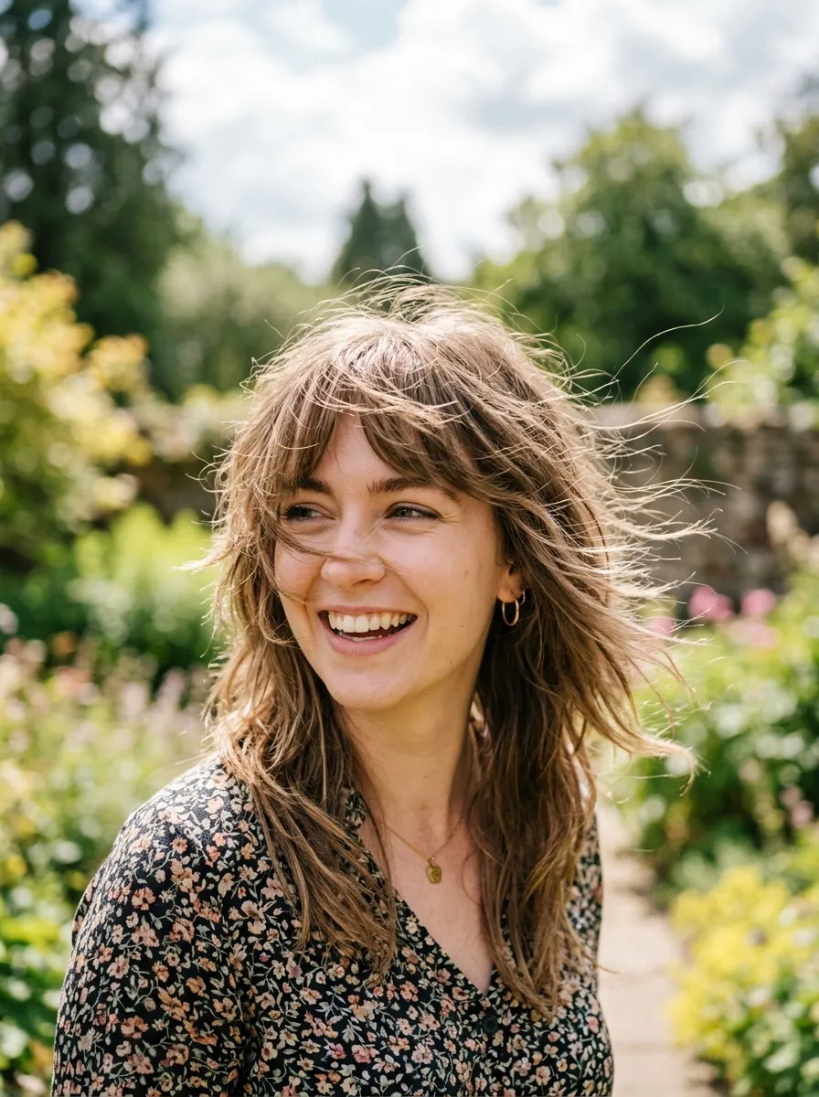 Feathered Bangs for Movement