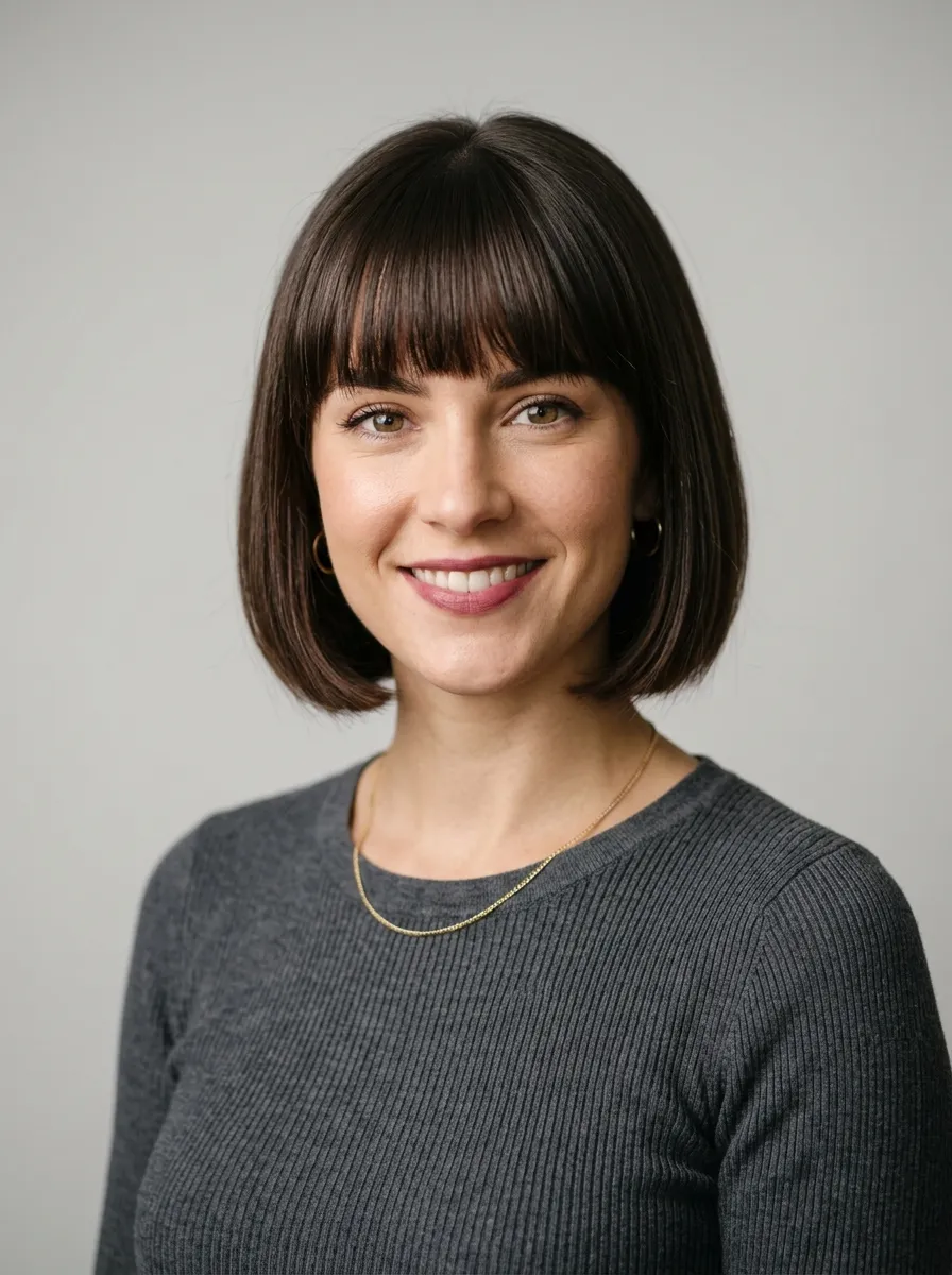 Bangs Paired with a Bob
