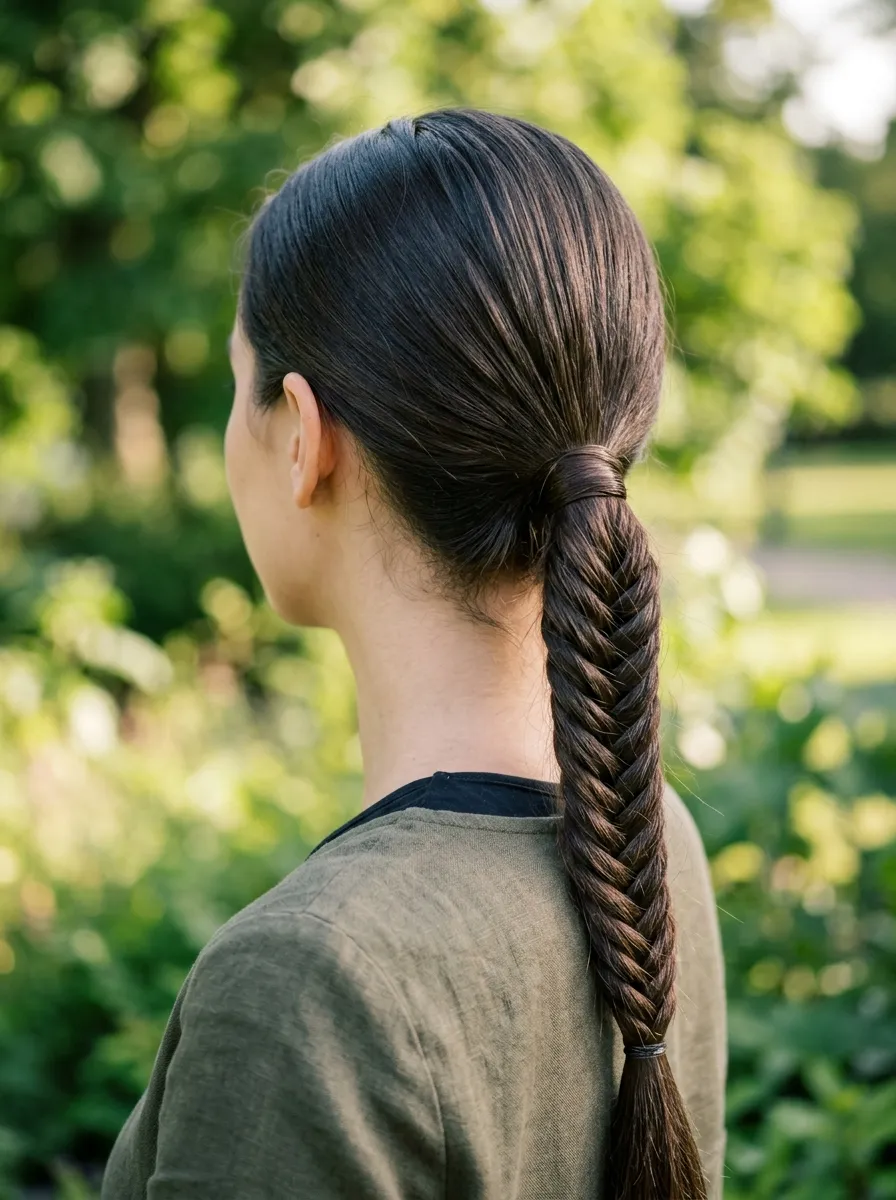 Braided Sleek Ponytail