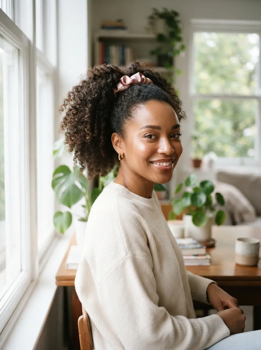 The Curly Ponytail