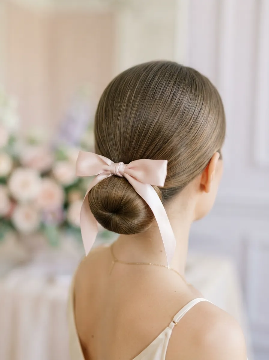Low Bun with a Bow