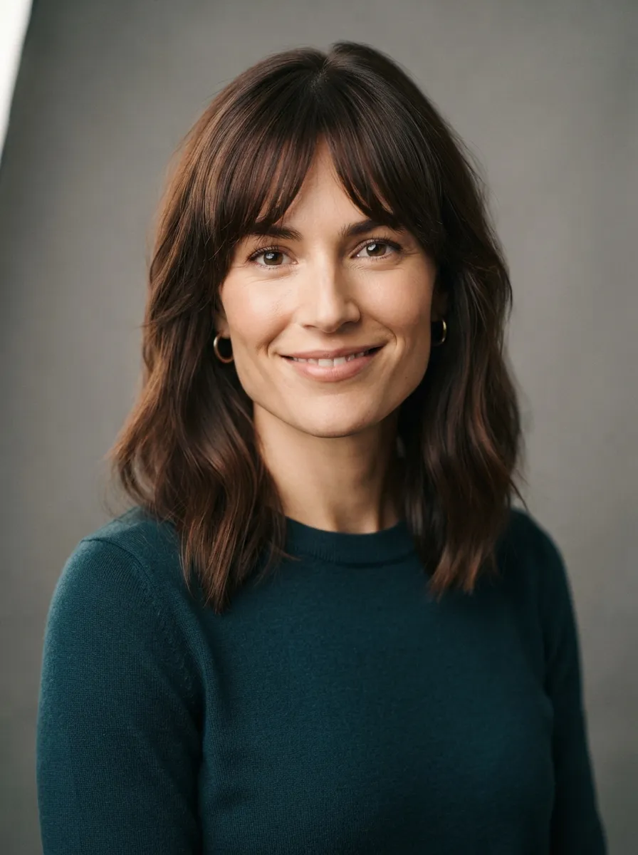 Long Bangs for Square Faces