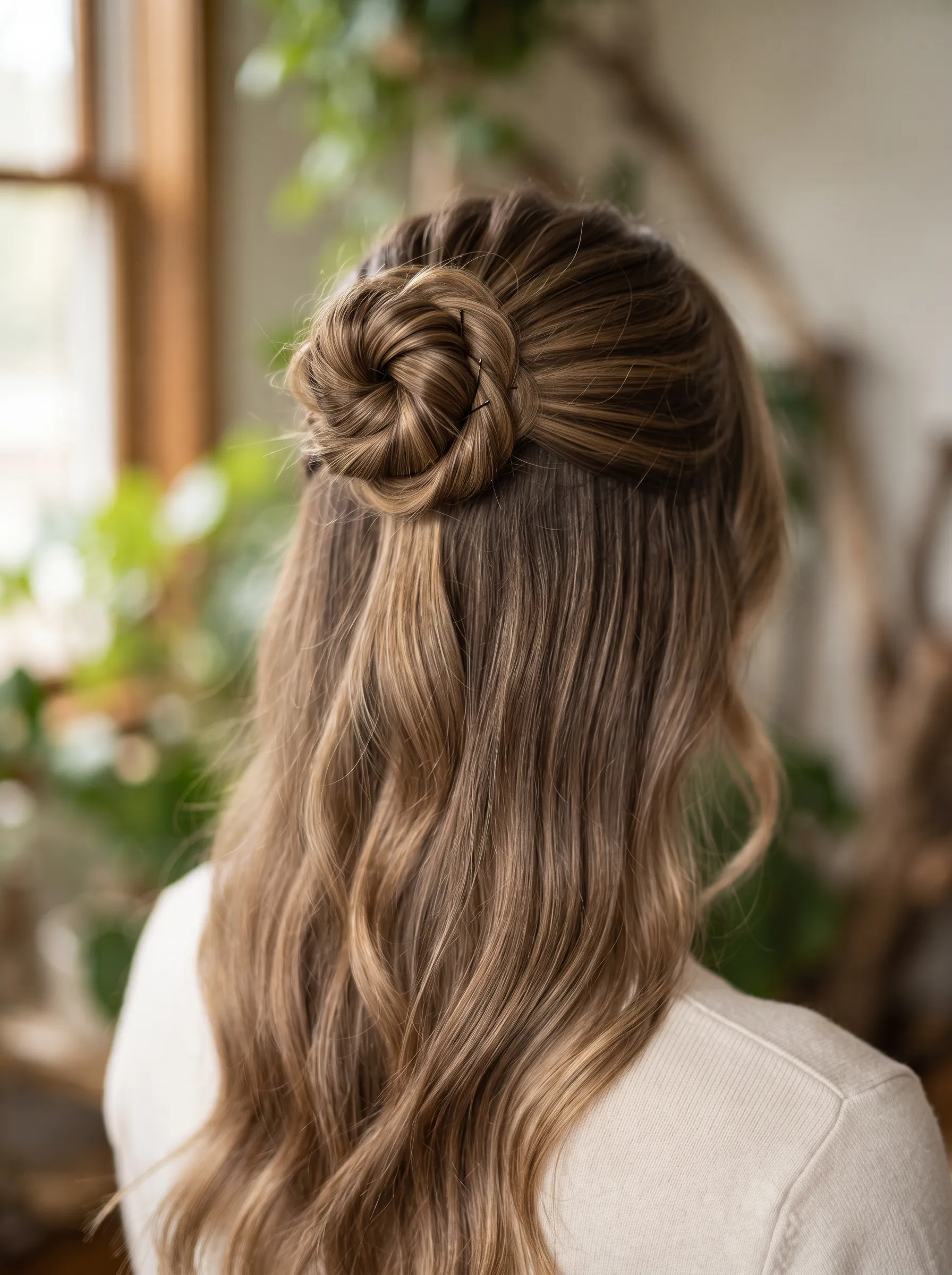 Twisted Half Bun