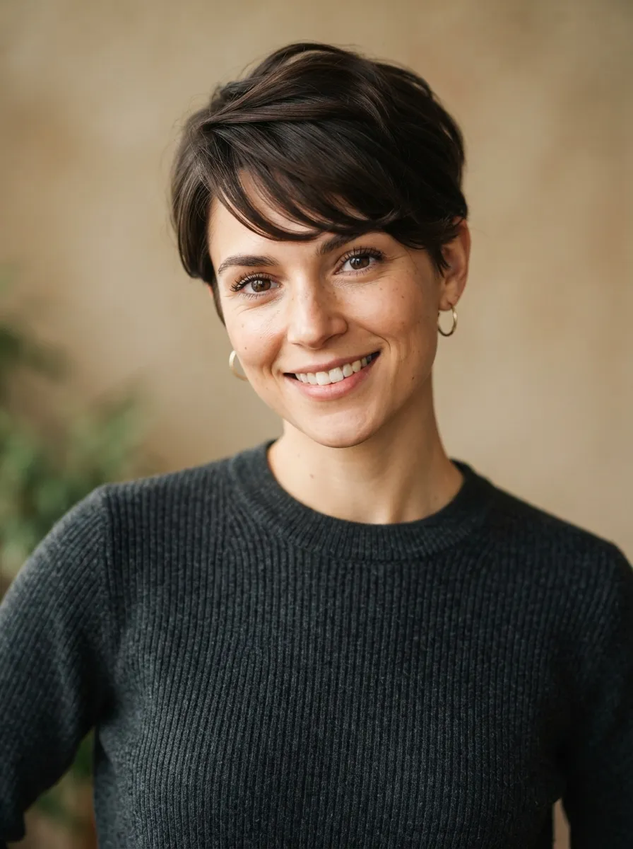 Wispy Bangs on Short Pixie Cuts