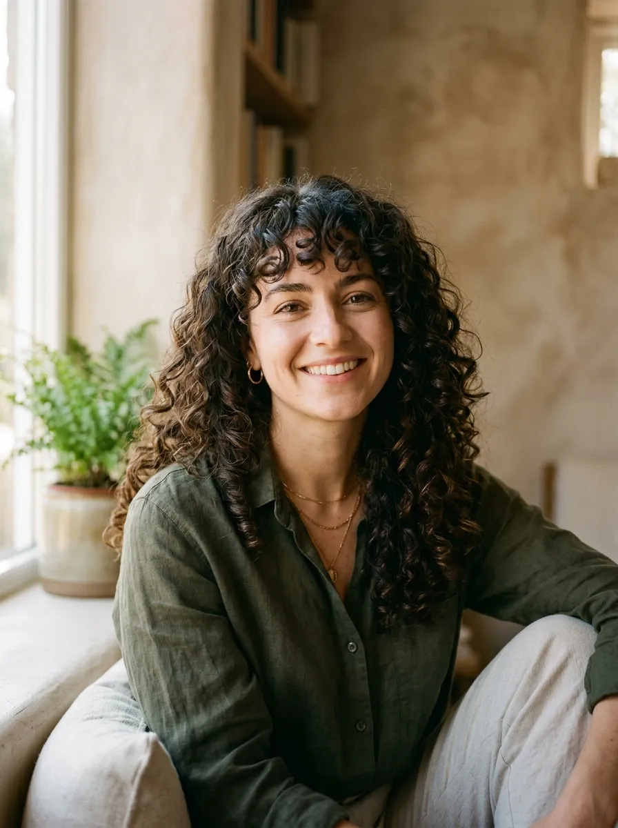 Bangs for Curly Hair