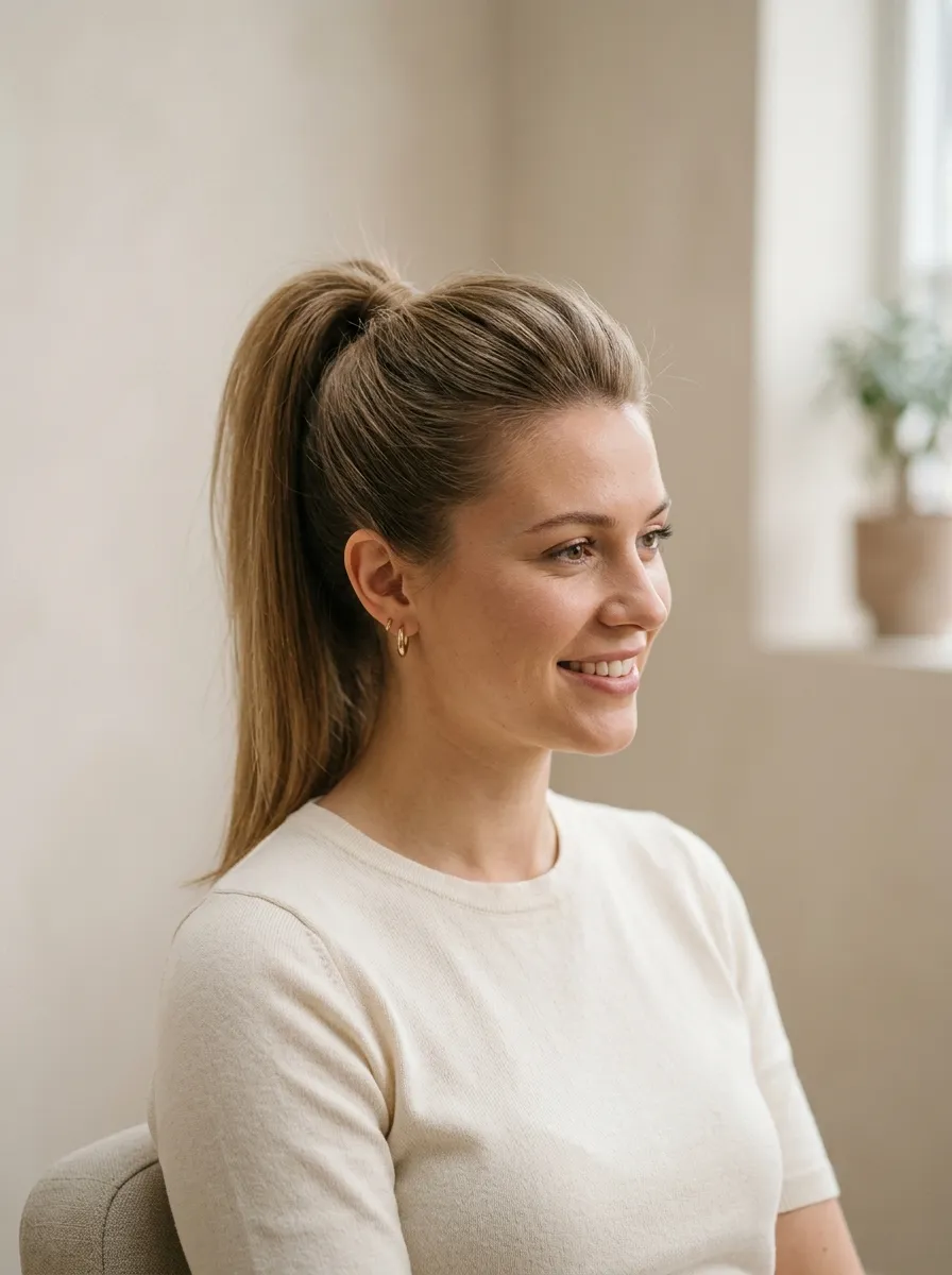 High Ponytail For Fine, Thin Hair