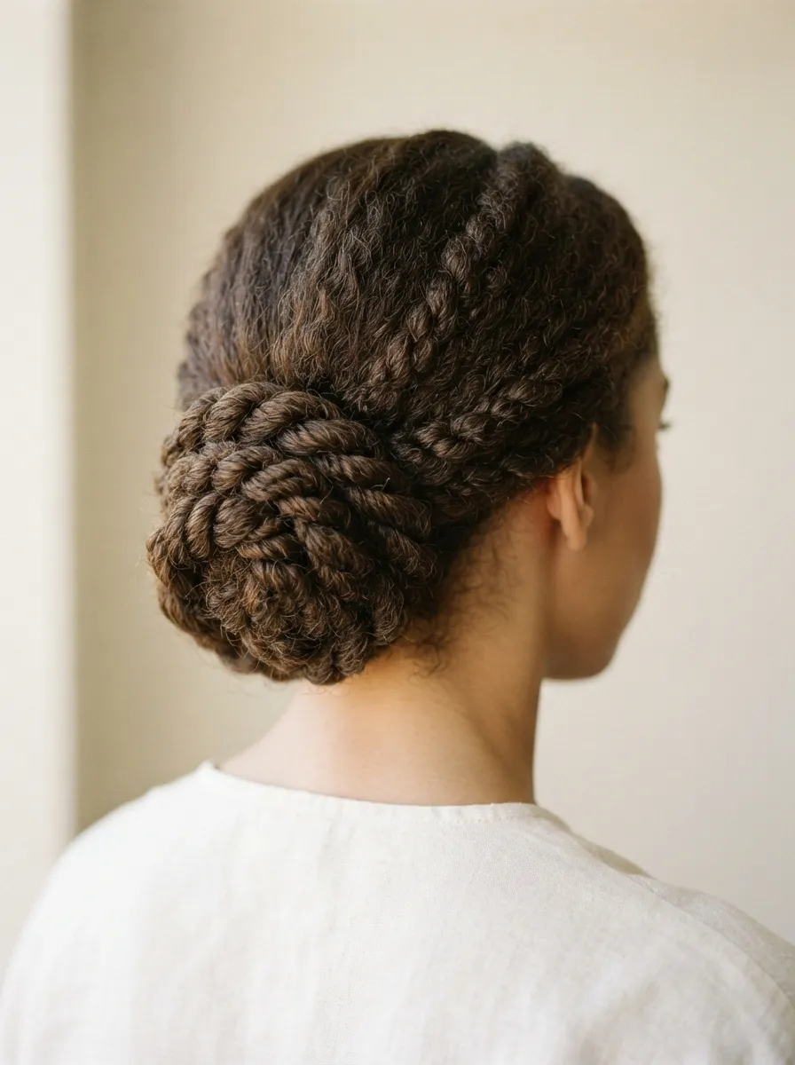 Twisted Low Bun