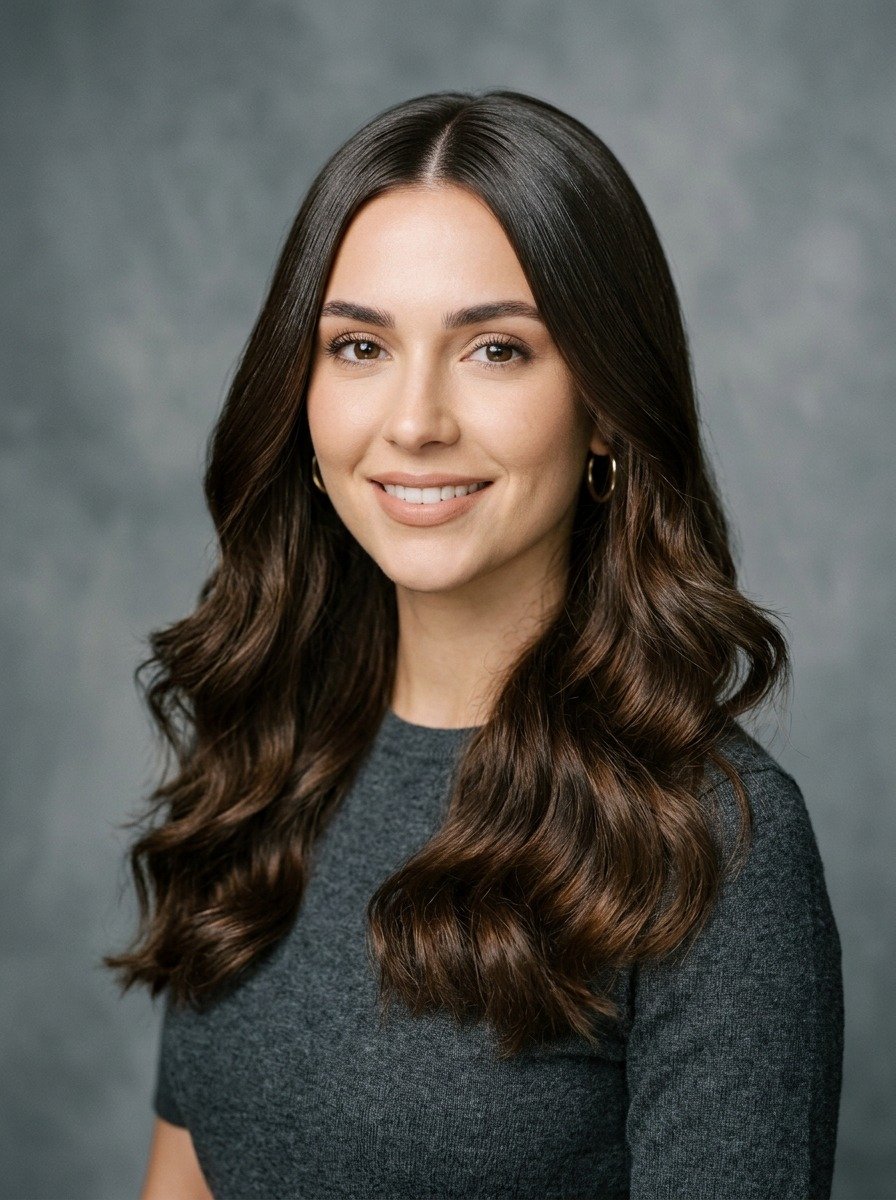Sleek Top, Wavy Ends