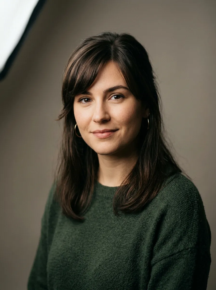 Bangs with a Deep Side Part