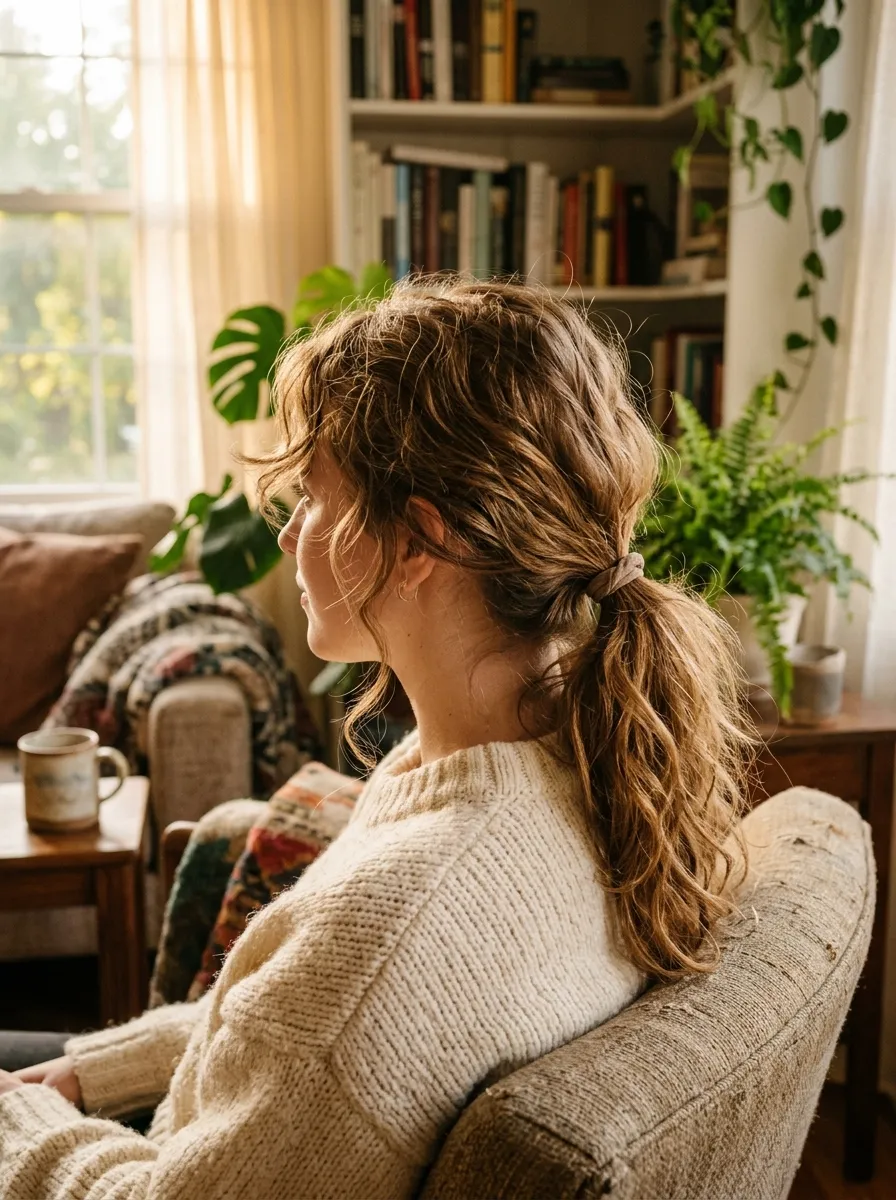 Loose Undone Ponytail