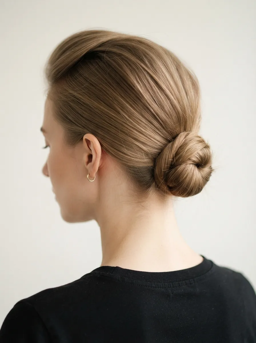 Low Bun for Thin Hair