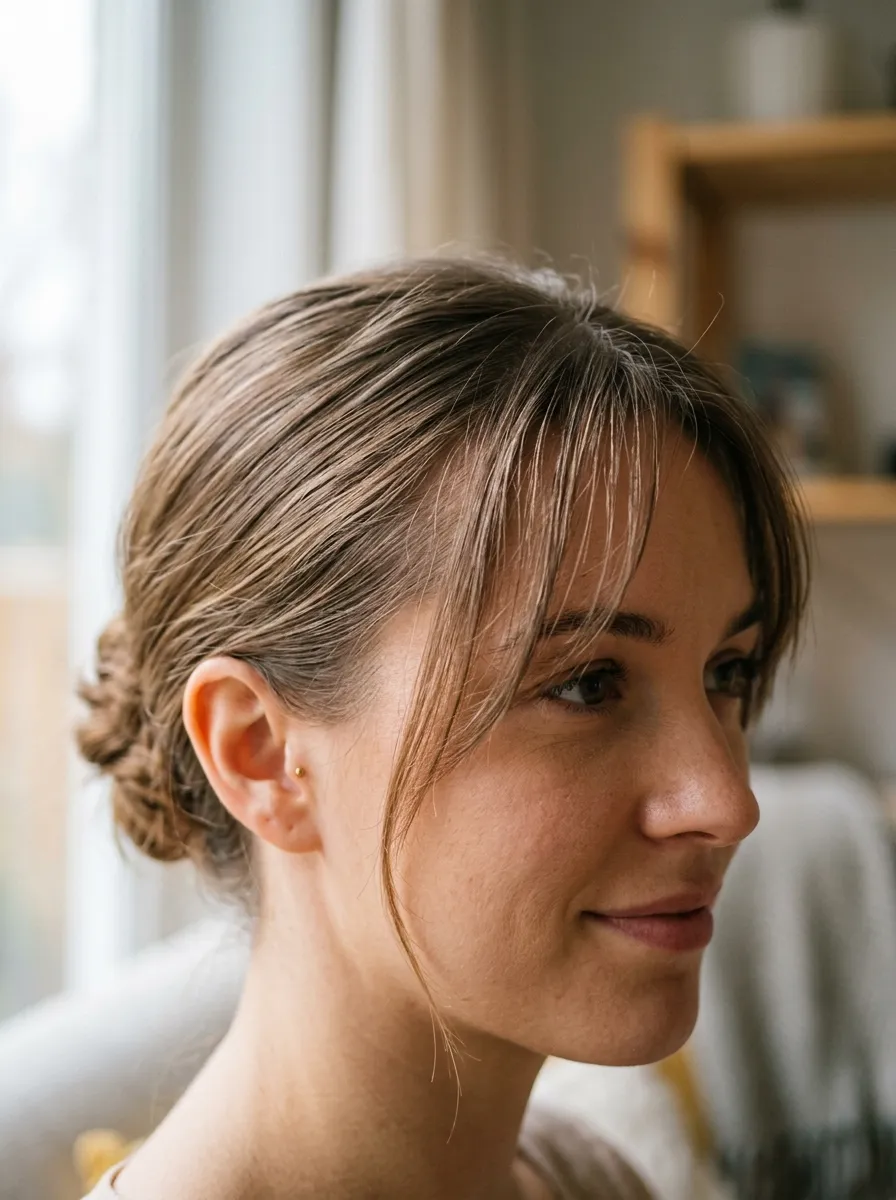 Half Bangs For A Subtle Transitional Look