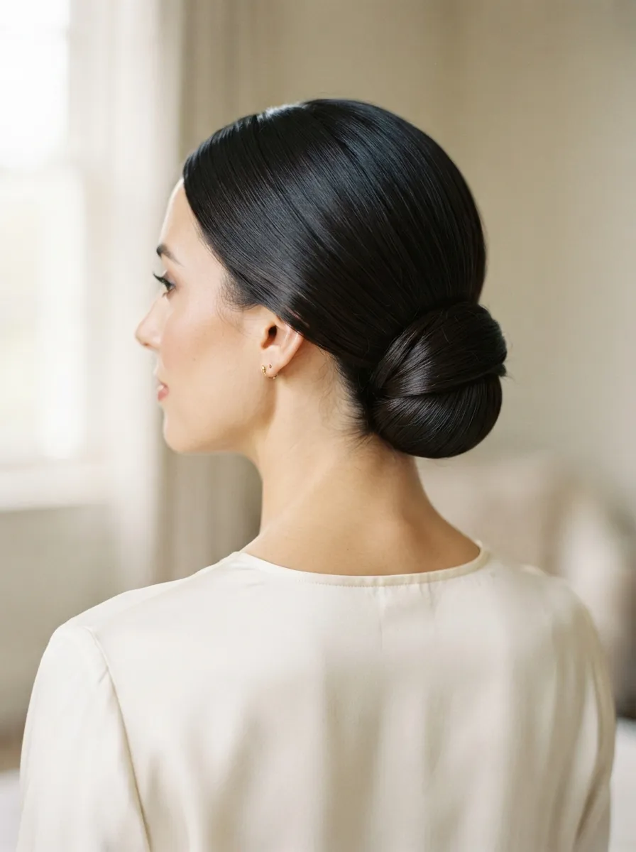 Chignon Style Sleek Bun