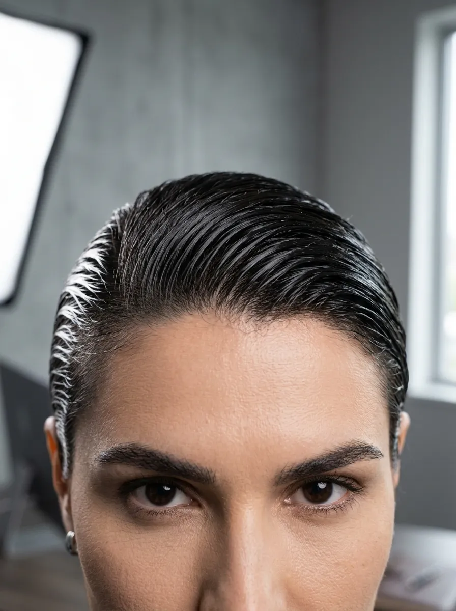 Wet Look Hair With Gel
