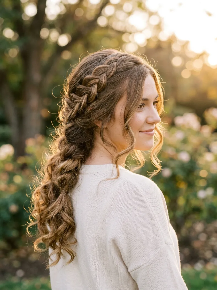 Braid With Curls
