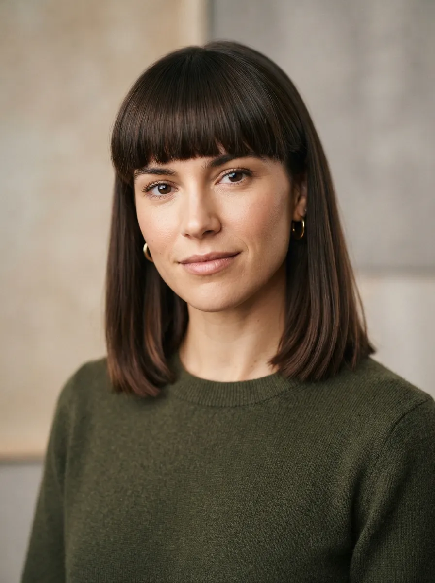Bangs for Oval Face Shapes