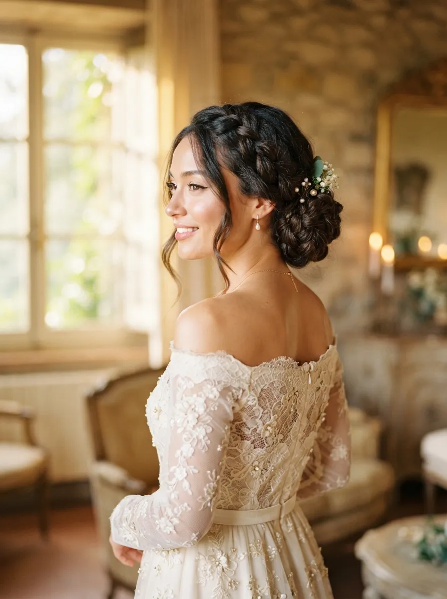 Braided Low Bun