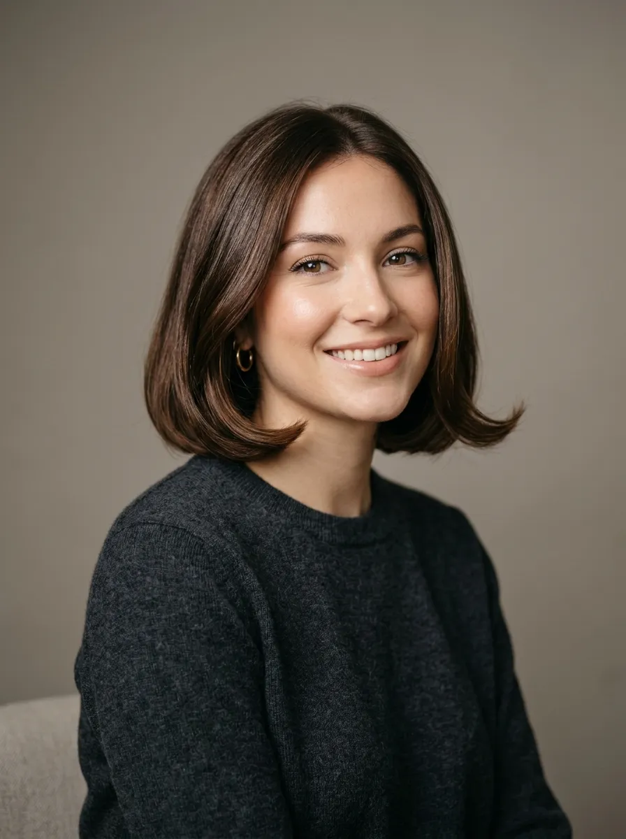 Chin Length Bob with Bevel