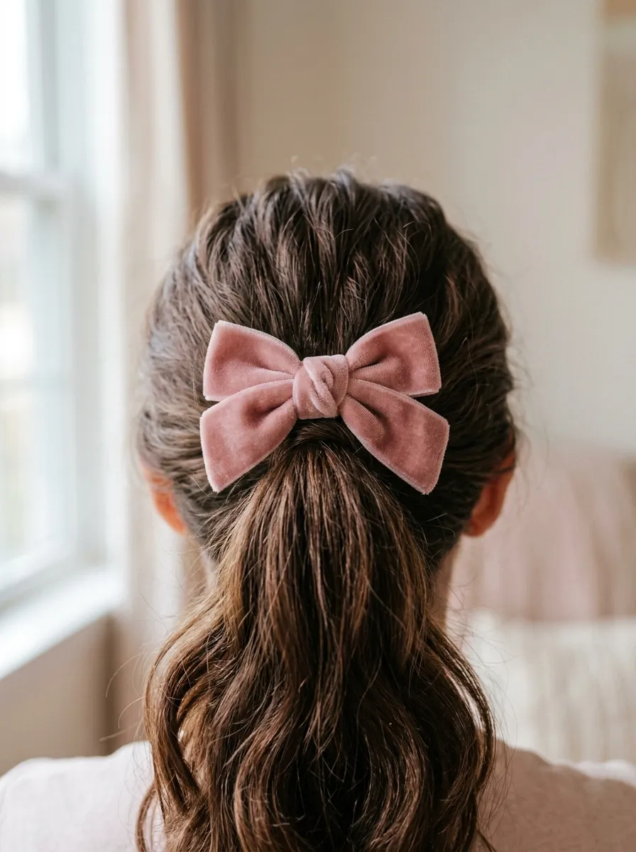 Slicked Back Ponytail with Baby Hairs
