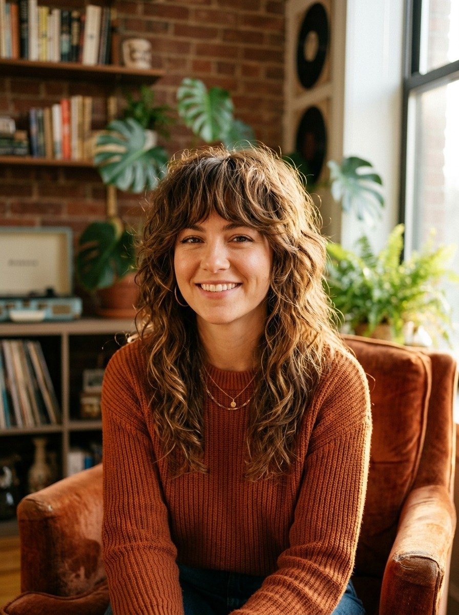 Wavy Shag Haircut