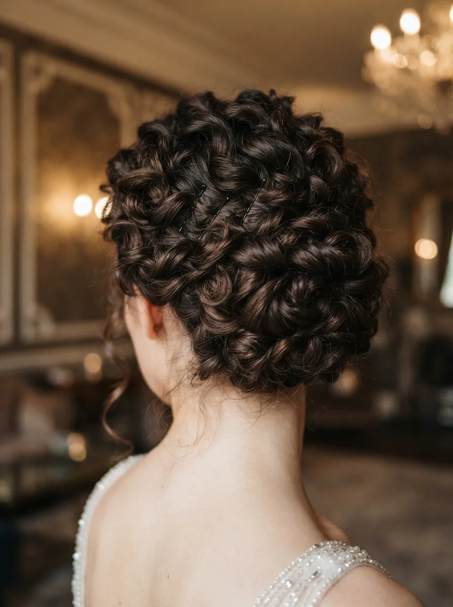 Pinned Curls Updo