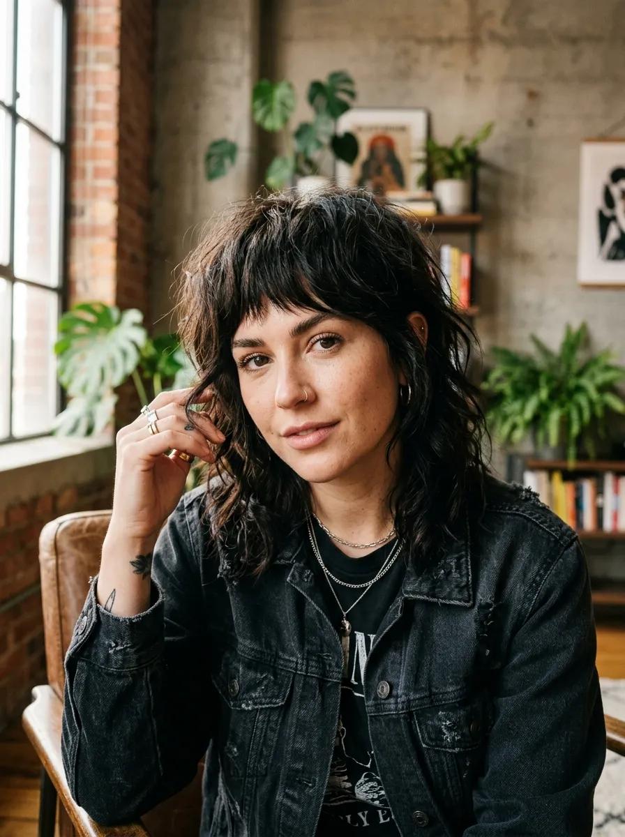 Bangs with a Textured Fringe Cut