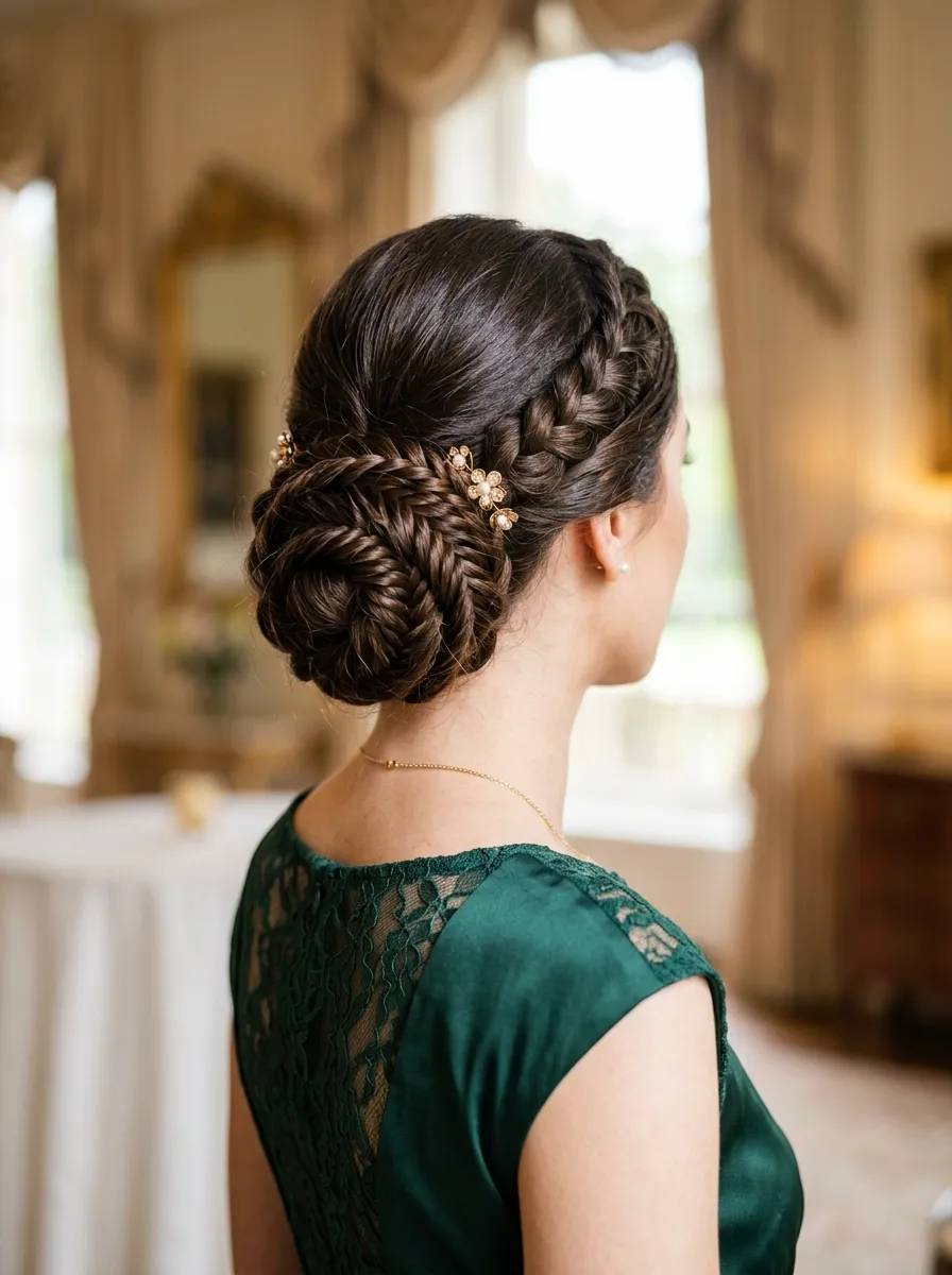 Low Braided Bun