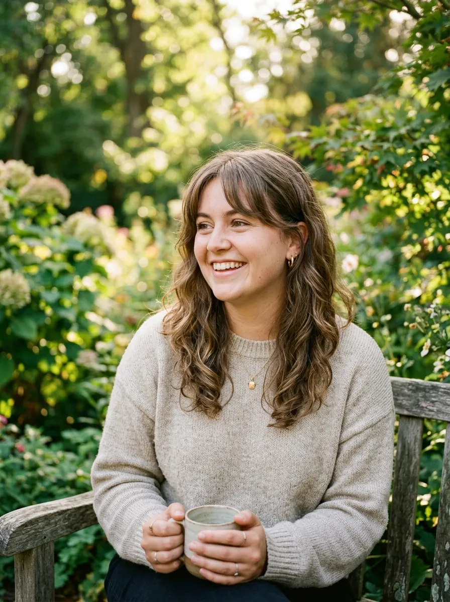 Bangs with a Middle Part and Waves
