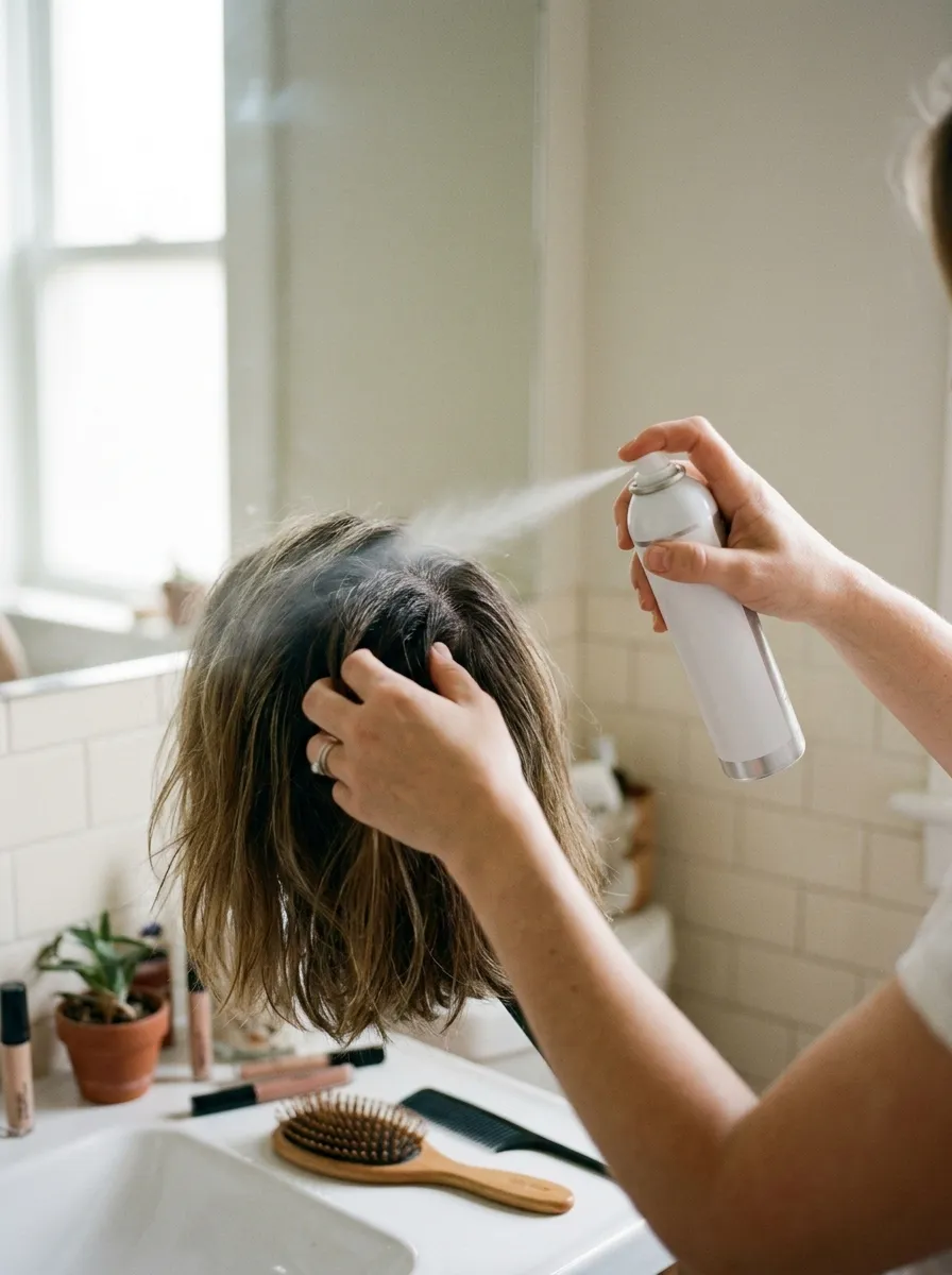 Voluminous Ponytail with Dry Shampoo
