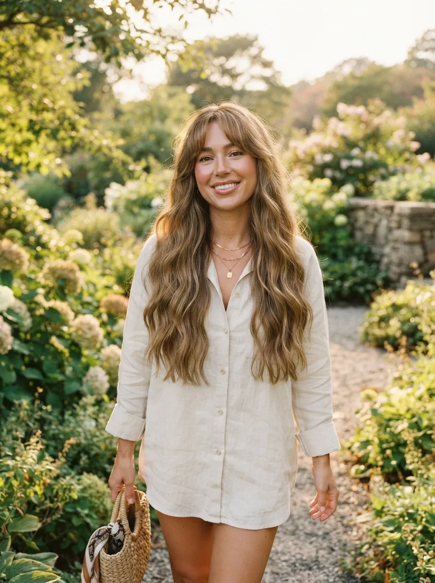 Bangs With Long Waves