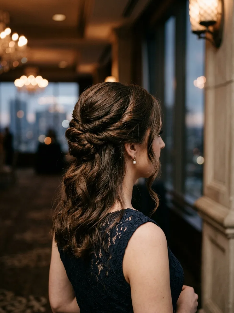 Elegant Low Twist With Loose Ends