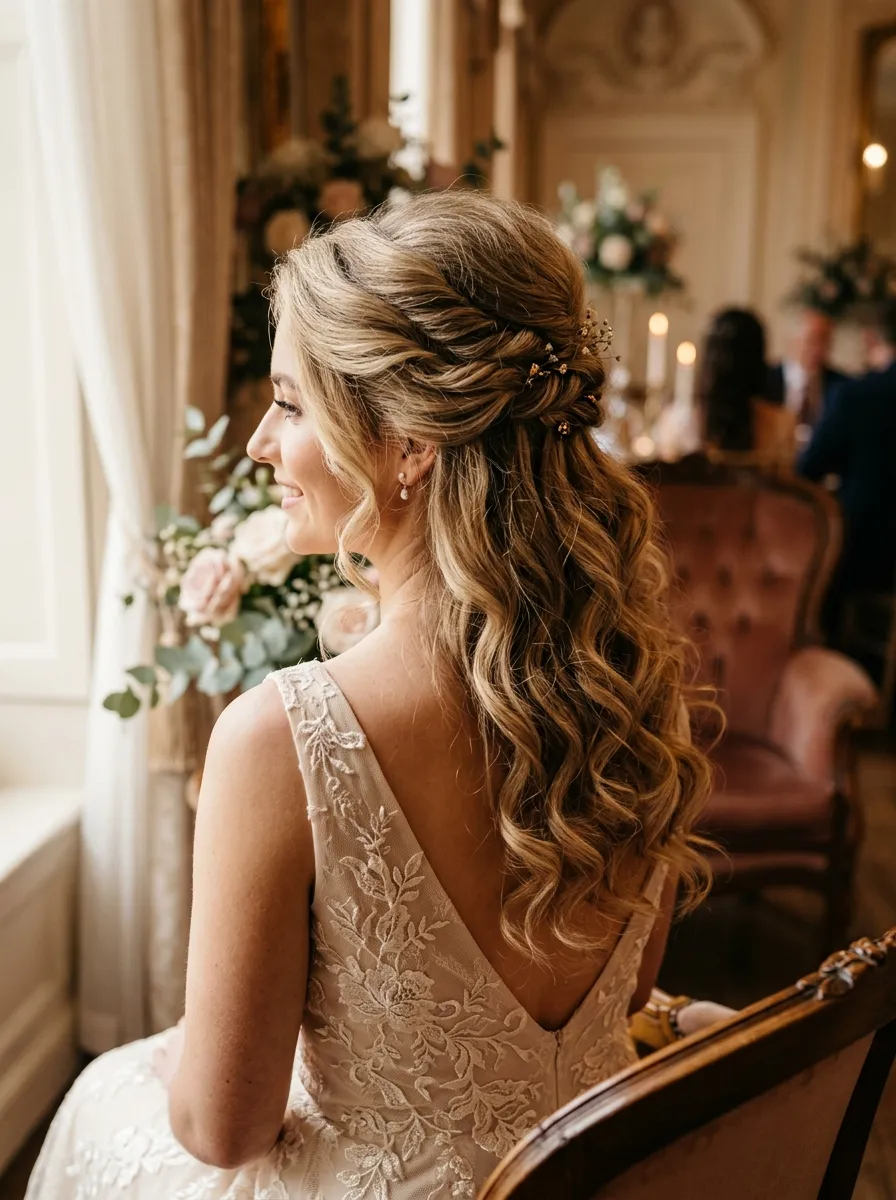 Half Up Twist with Volume