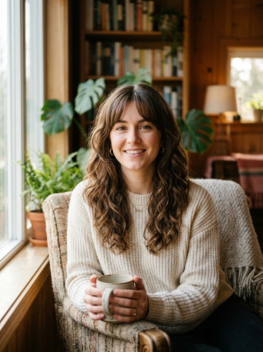 Wavy Hair With Bangs