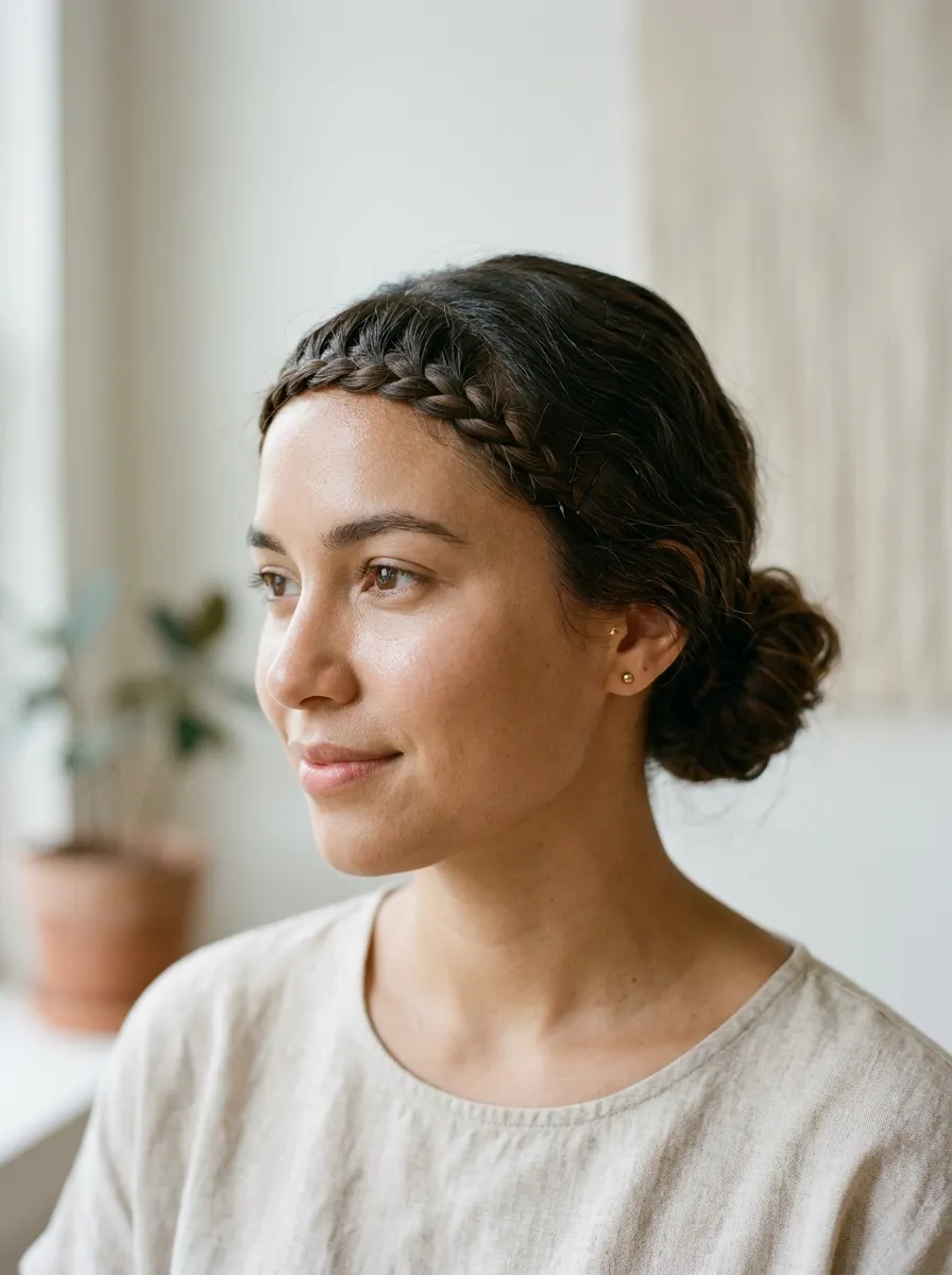 Braided Bangs