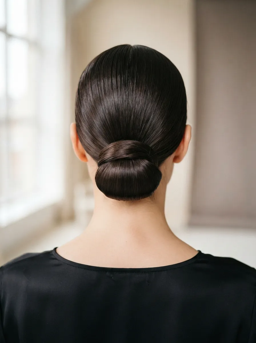 Classic Low Glassy Bun