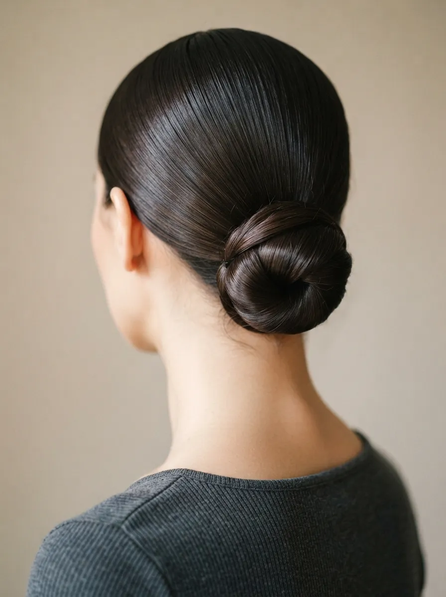 Classic Sleek Low Bun