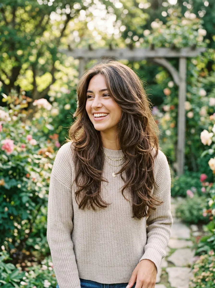 long layered butterfly haircut