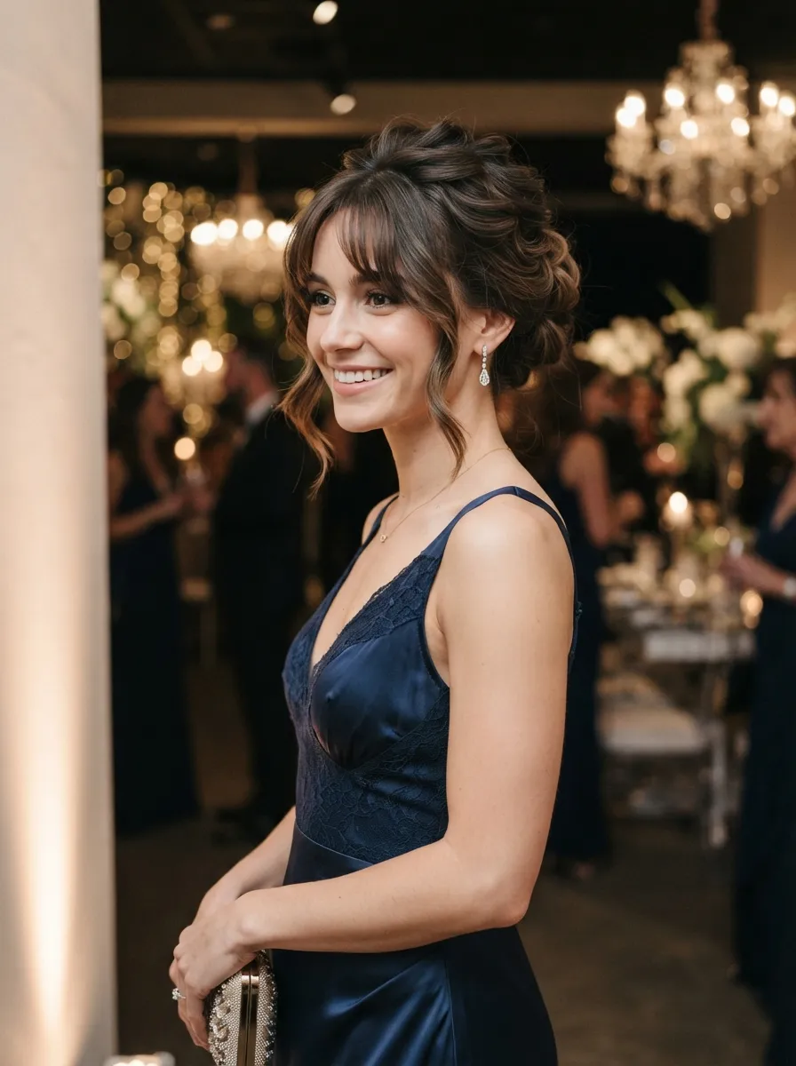 Bangs for a Formal Updo