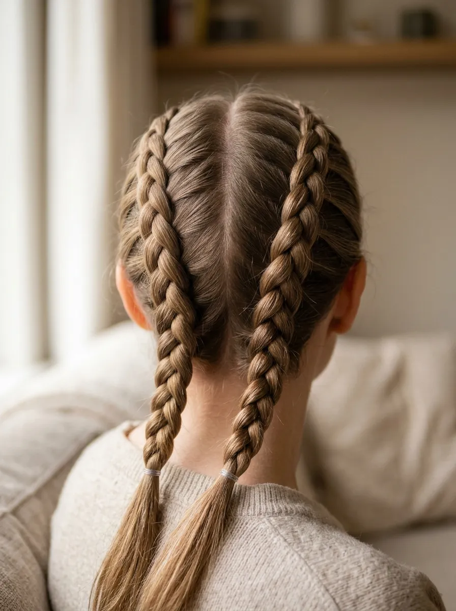 Twin French Braids