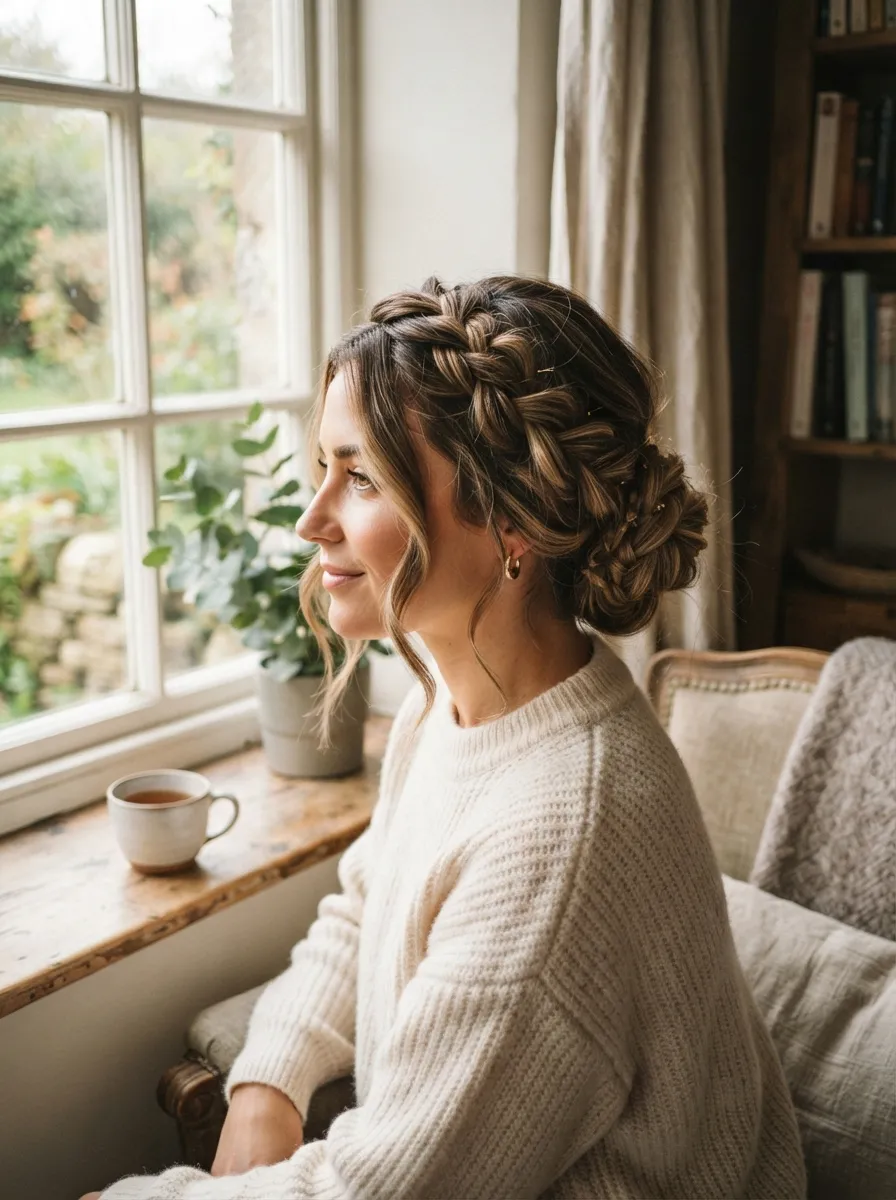 Loose Braided Updo