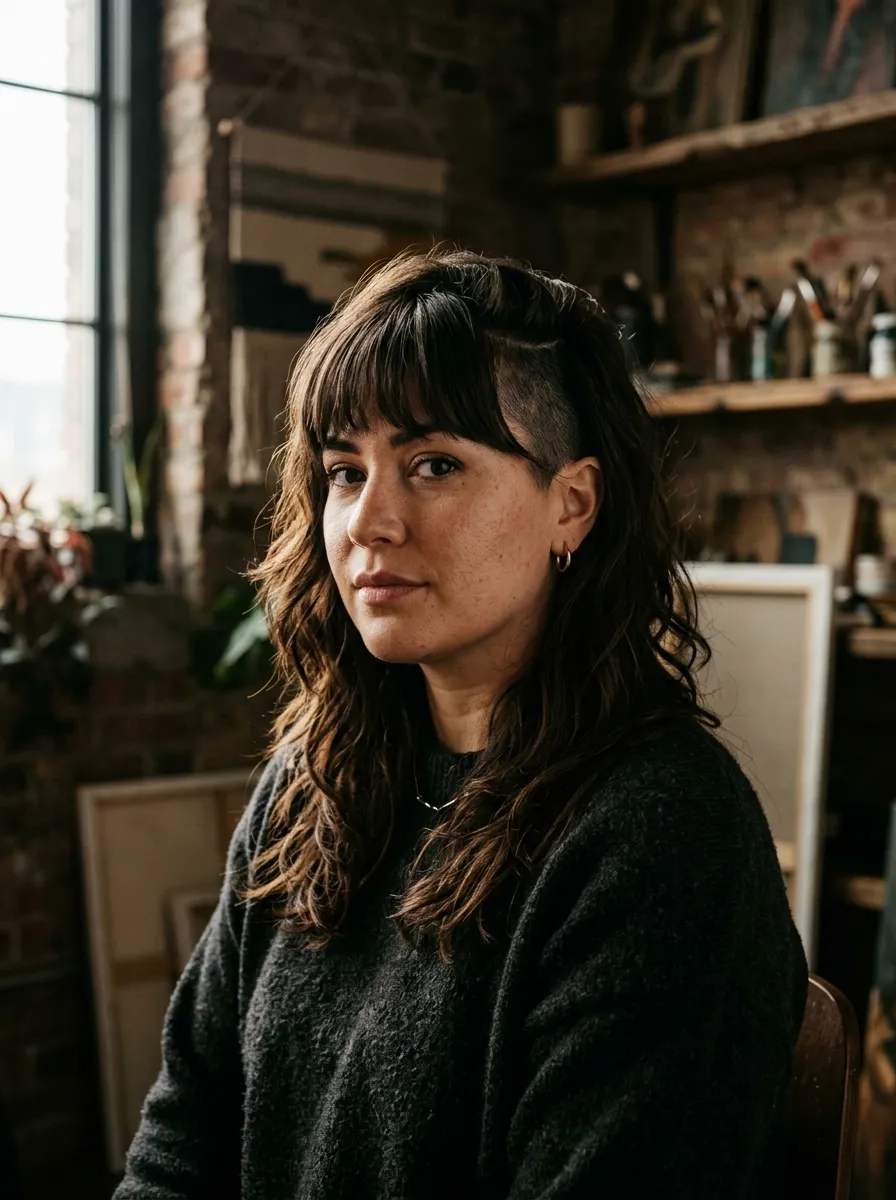 Bangs with Undercut Layers