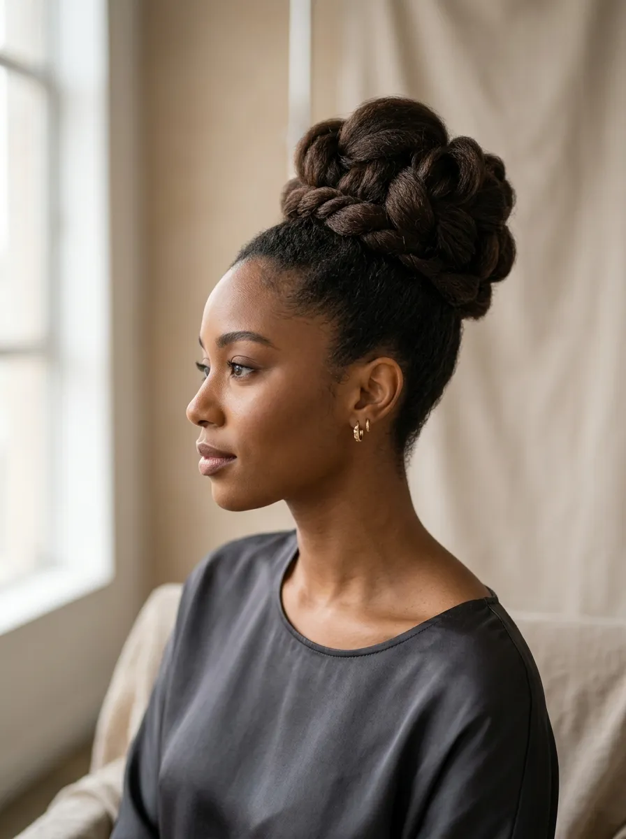 Voluminous High Bun