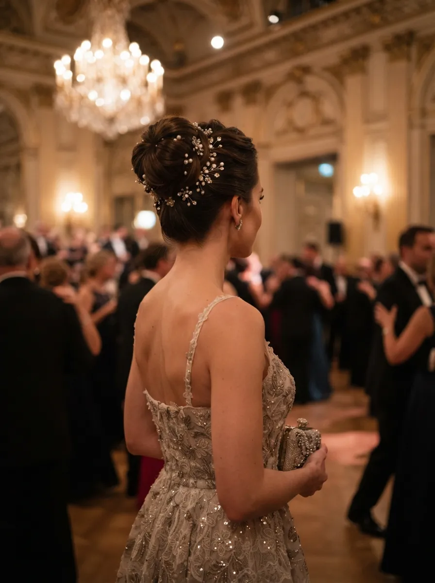 High Bun For Special Occasions