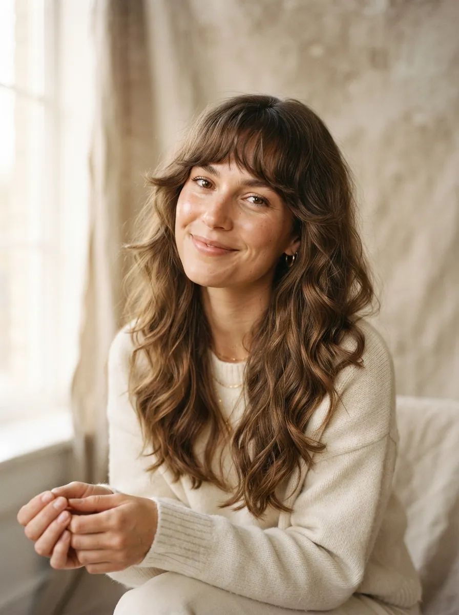 Bangs for Wavy Hair Texture