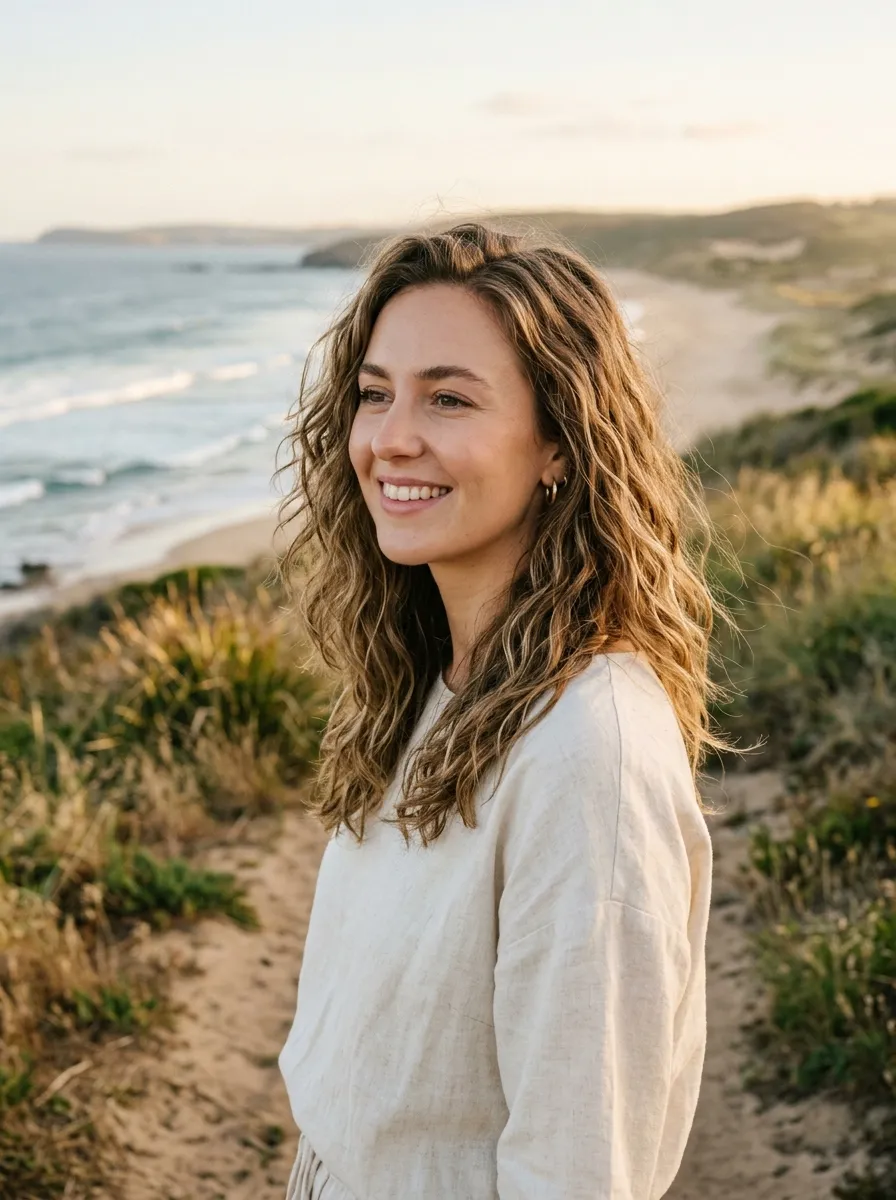 Simple Air Dried Waves With Sea Salt Spray