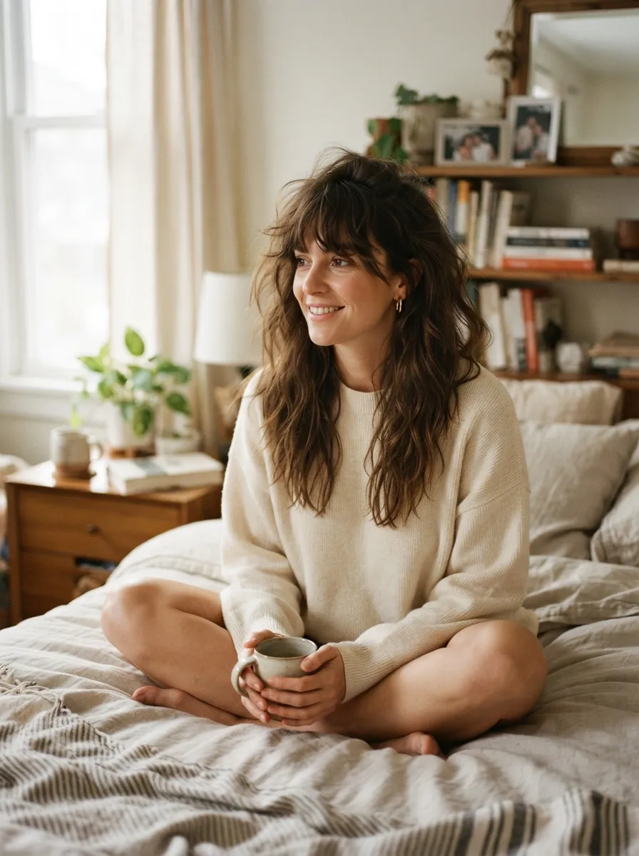 Long Bangs for Second Day Hair