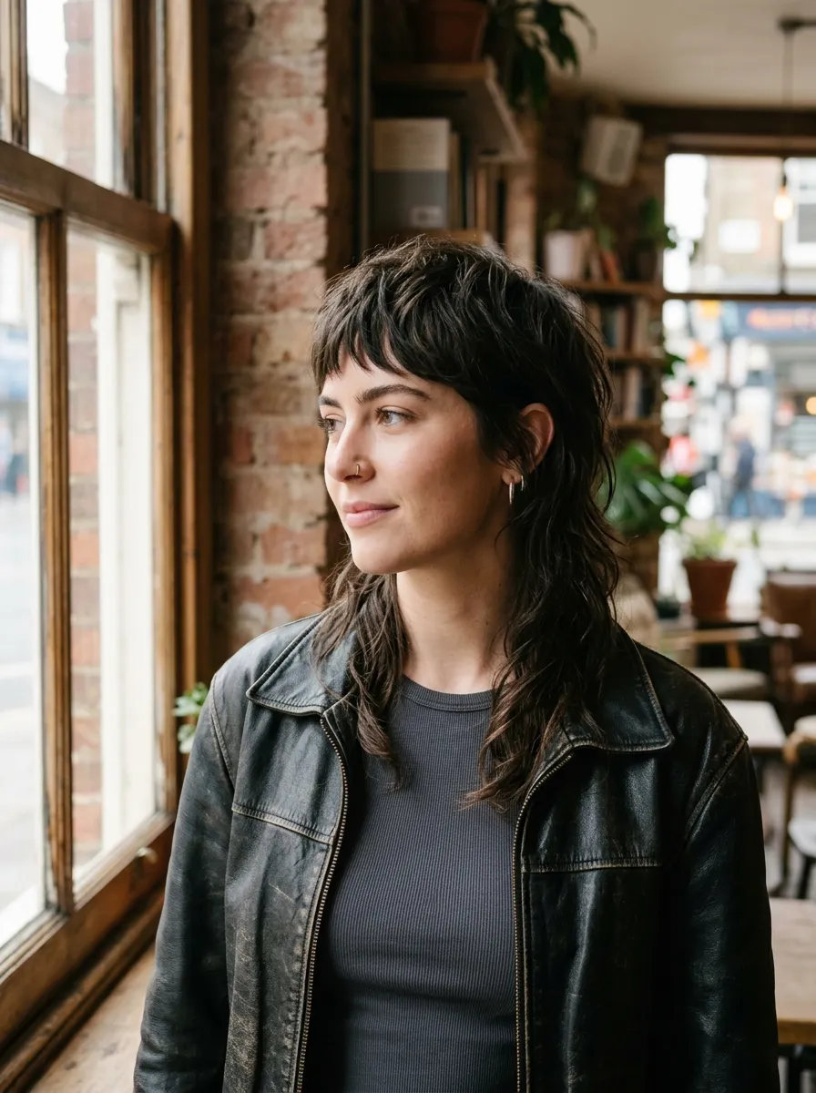 Bottleneck Bangs With A Modern Mullet