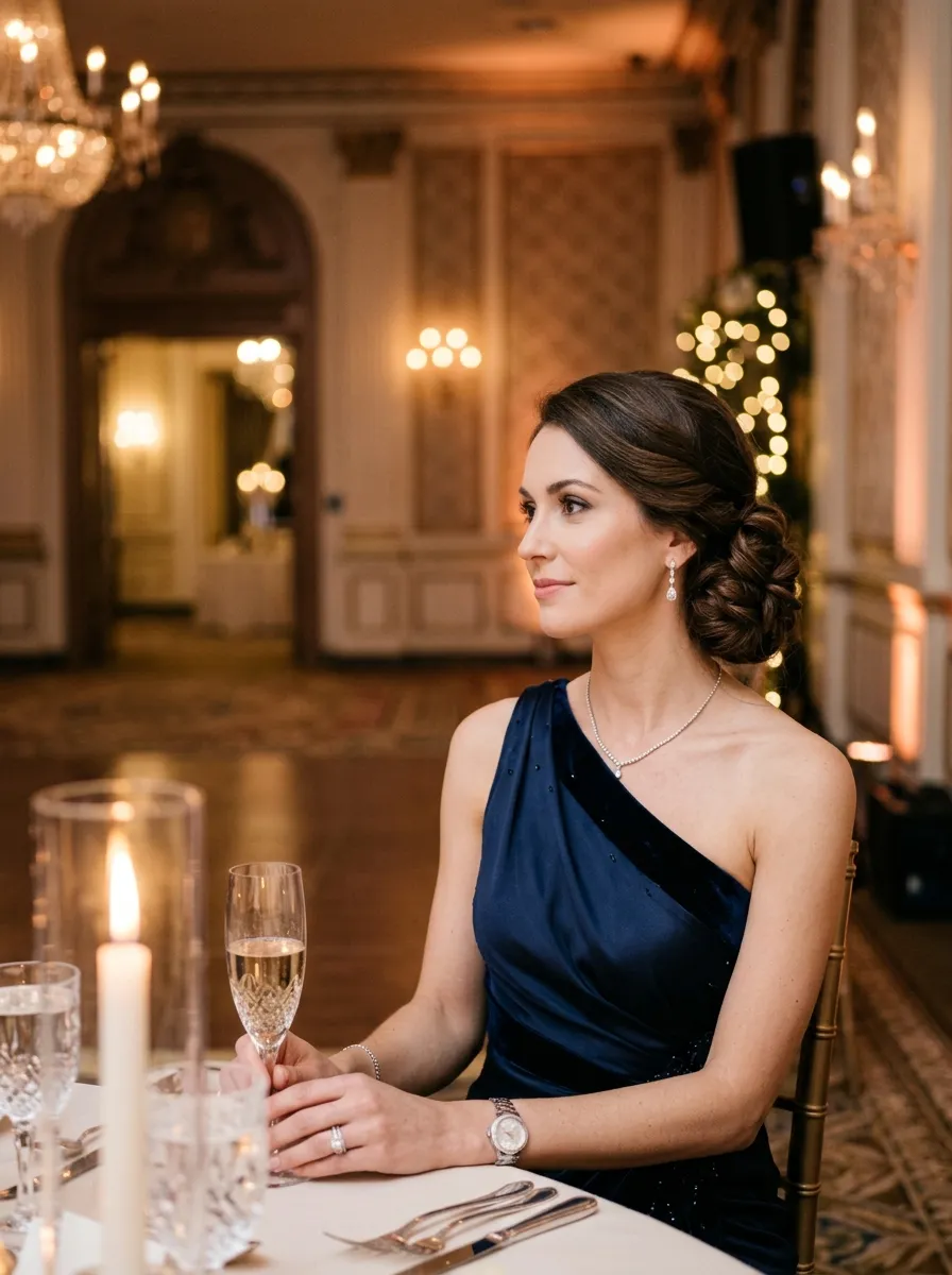 Elegant Low Side Bun
